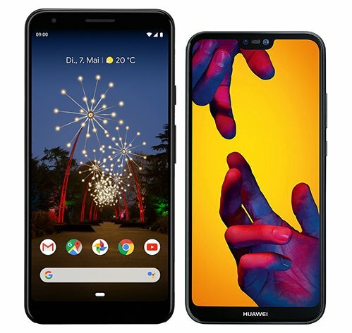 Smartphonevergleich: Google pixel 3a xl oder Huawei p20 lite