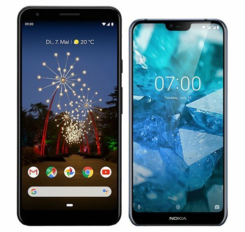 Smartphonevergleich: Google pixel 3a xl oder Nokia 7 1