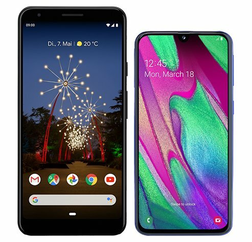 Smartphonevergleich: Google pixel 3a xl oder Samsung galaxy a40