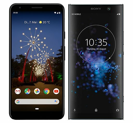 Smartphonevergleich: Google pixel 3a xl oder Sony xperia xa2 plus