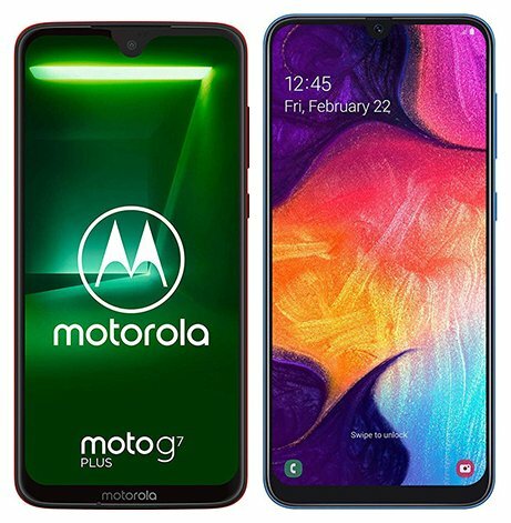 Smartphonevergleich: Motorola moto g7 plus oder Samsung galaxy a50