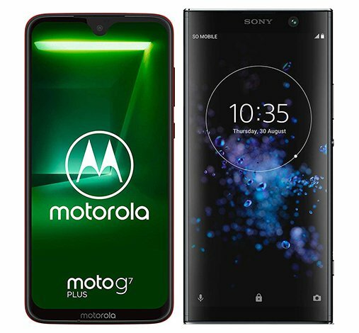 Smartphonevergleich: Motorola moto g7 plus oder Sony xperia xa2 plus