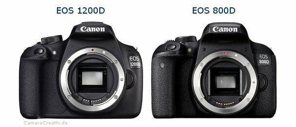 Digitalkamera Vergleich: Canon eos 1200d oder Canon eos 800d