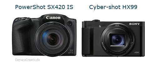 Digitalkamera Vergleich: Canon powershot sx420 is oder Sony cyber shot hx 99