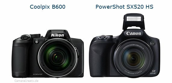 Nikon coolpix b600 vs Canon powershot sx520 hs