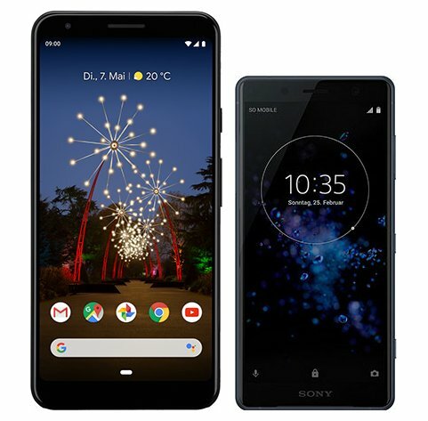 Smartphonevergleich: Google pixel 3a xl oder Sony xperia xz2 compact