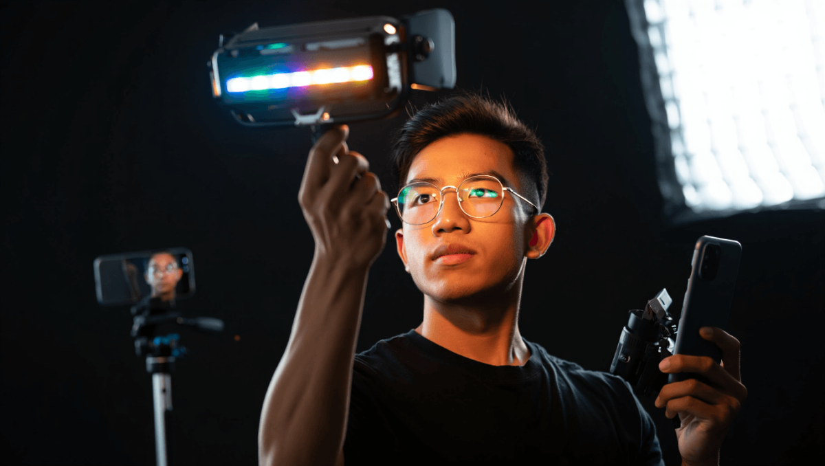 LED-Dauerlichtern professionelle Videoaufnahmen