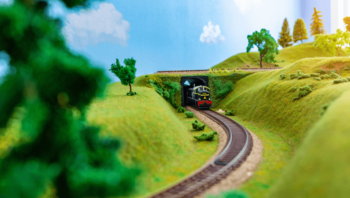 Modelleisenbahn fotografieren ganz einfach Fotoidee.