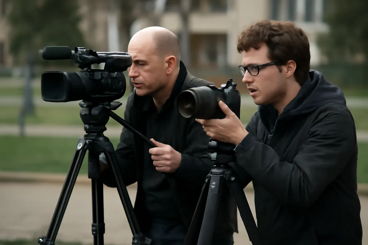 Video- und Fotoeinsatz: Unterschiedliche K&ouml;pfe, unterschiedliche Aufgaben &mdash; Ein praktischer Unterschied f&auml;llt bei der Kopfausstattung auf. Videoaufnahmen profitieren von einem Fluidkopf mit l&auml;ngenverstellbarem Griff, der weiche Schwenks erlaubt und gezielte Kamerafahrten erleichtert. F&uuml;r statische Bildaufnahmen bleibt ein klassischer Stativkopf mit separater