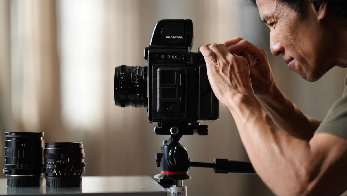Die optische Bandbreite &mdash; ein echtes System &mdash; Einer der gr&ouml;&szlig;ten Vorz&uuml;ge der Mamiya-645-Familie ist das Objektivangebot: Normalbrennweiten mit hoher Lichtst&auml;rke, echte Ultraweitwinkel, Shift‑Optiken, Makros und Tele‑Objektive bis in hohe Brennweiten. Besonders auff&auml;llig sind: Lichtstarke Normalobjektive (z. B. 80 mm f/1,9)